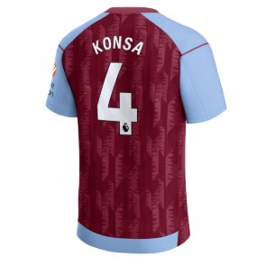 Aston Villa Ezri Konsa #4 Domaci Dres 2023-24 Kratak Rukavima